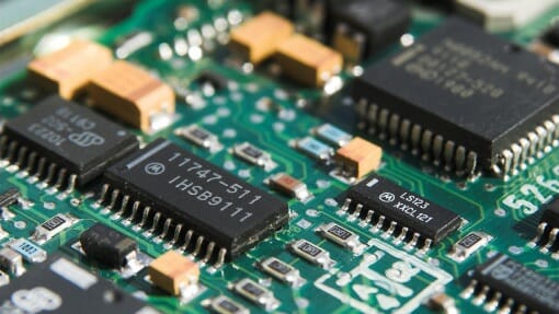 CHIP ELECTRONIQUE carte éléctronique d'objects connectés vertes